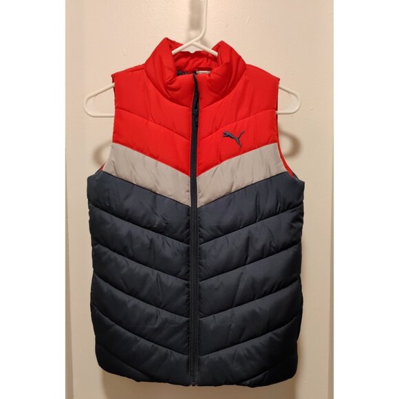 PUMA Boy's  Piece Vest  Size  M-10/12, multicolor(Red/Gray/dark blue), 1333175 - Picture 1 of 14